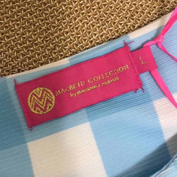 NWT Macbeth Collection Blue Gingham Check Barbie Dress - Picture 7 of 15